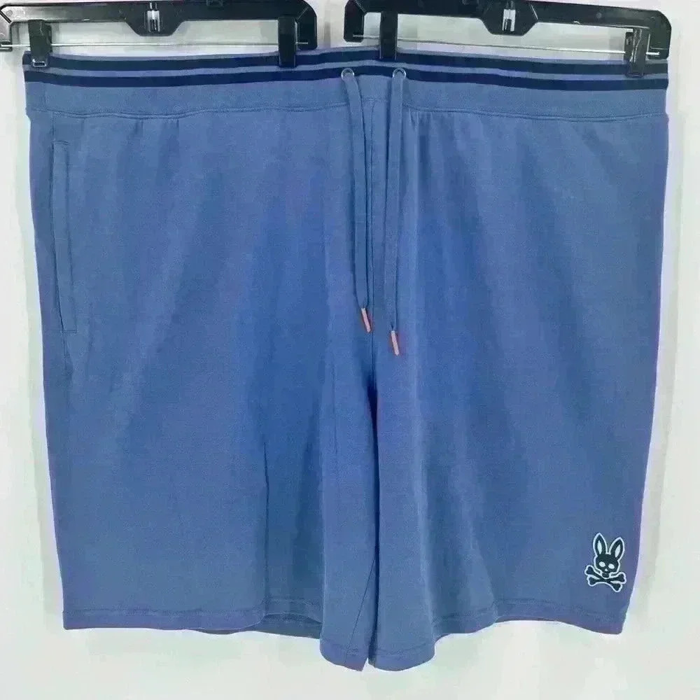 Psycho Bunny Liam Bal Harbour Blue Men's Big and Tall Shorts Sz 5XLT B9R114S1FT